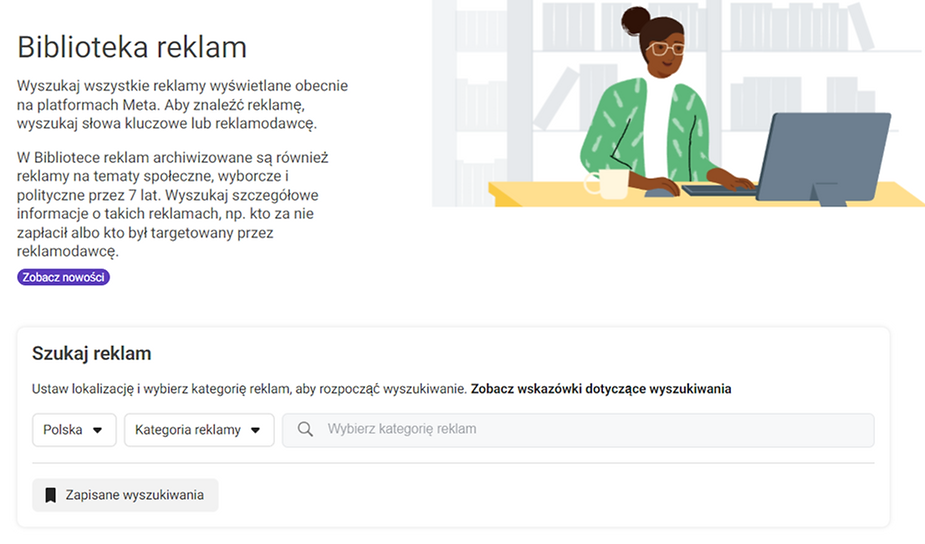 Meta Ads - Biblioteka reklam