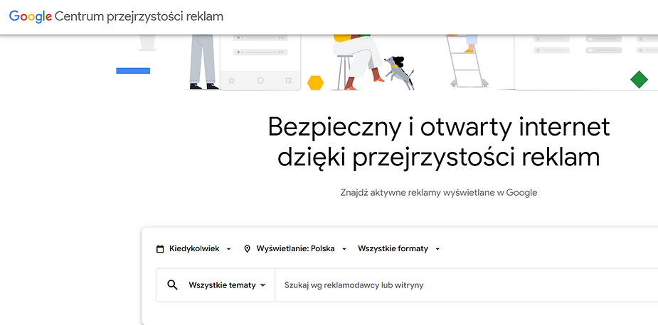 Google Ads - Centrum przejrzystości reklam