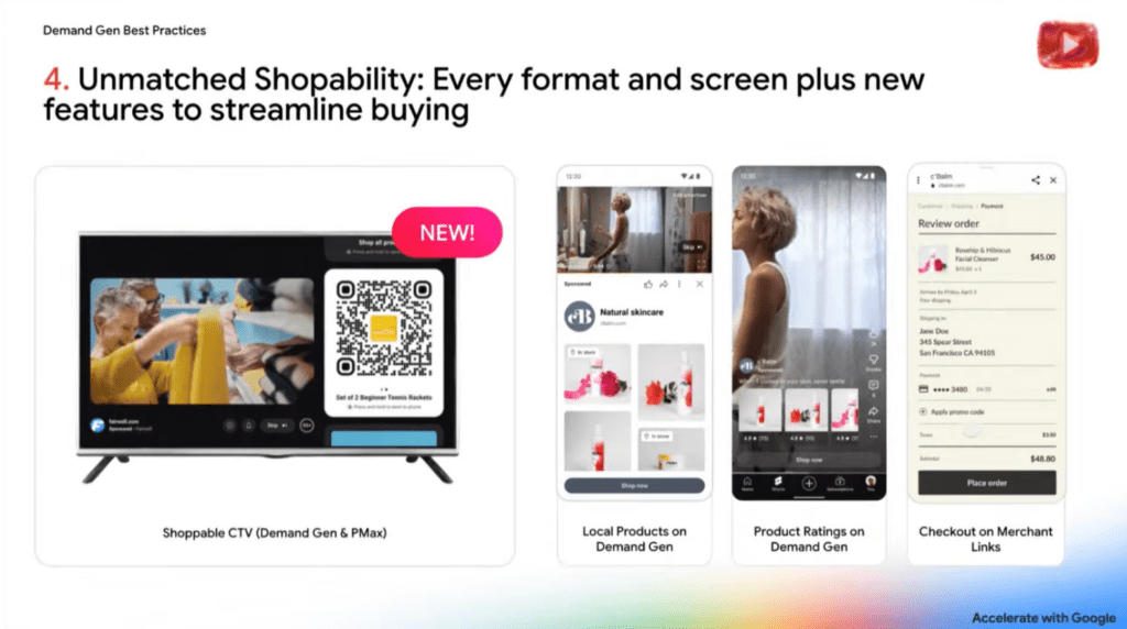 Zakupy na każdym formacie i ekranie. Od telewizora z kodem QR, przez produkty lokalne i oceny produktów, po checkout rozpoczynany bezpośrednio z reklamy.